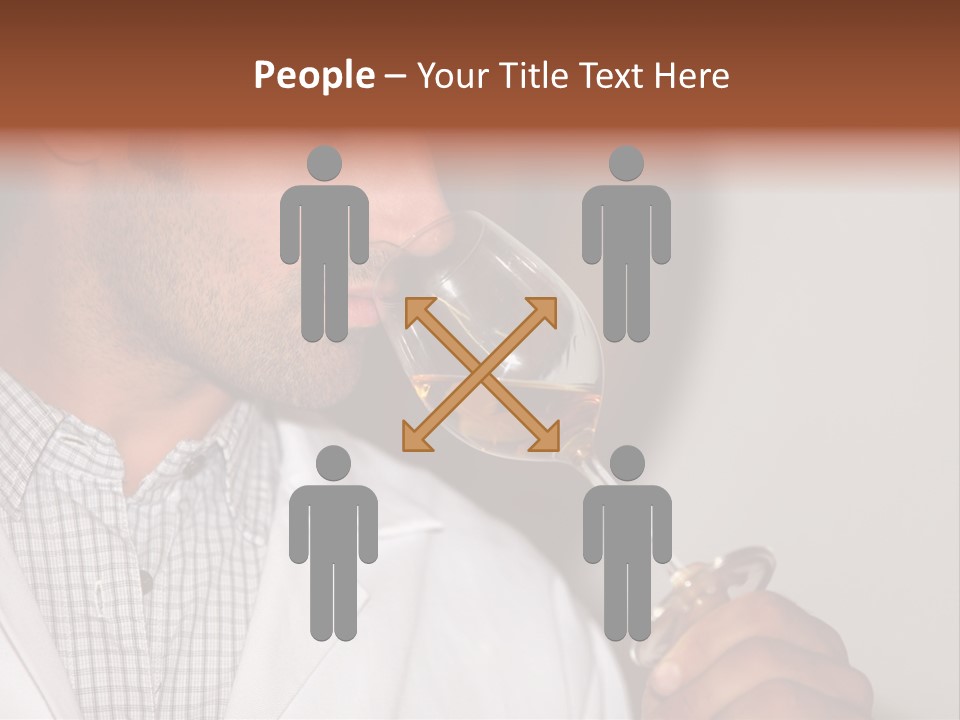 Brown Hair Taste Elegant PowerPoint Template