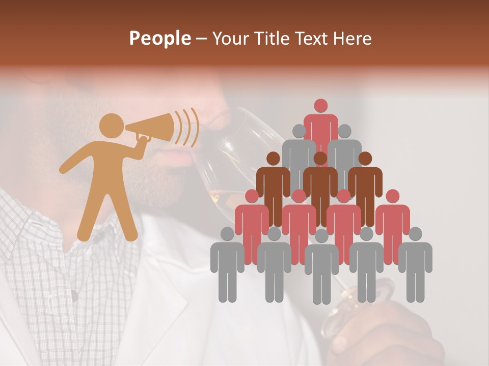 Brown Hair Taste Elegant PowerPoint Template