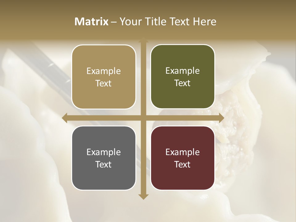 Plate Gourmet Vegetables PowerPoint Template