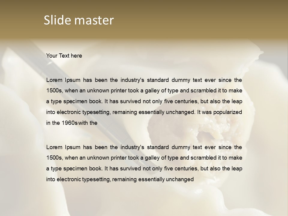 Plate Gourmet Vegetables PowerPoint Template