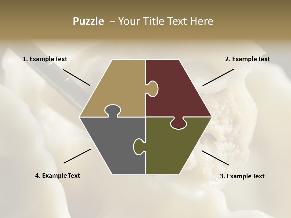 Plate Gourmet Vegetables PowerPoint Template