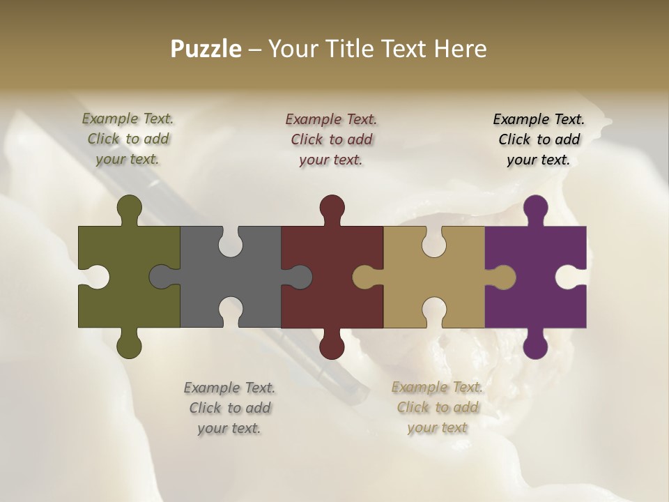 Plate Gourmet Vegetables PowerPoint Template