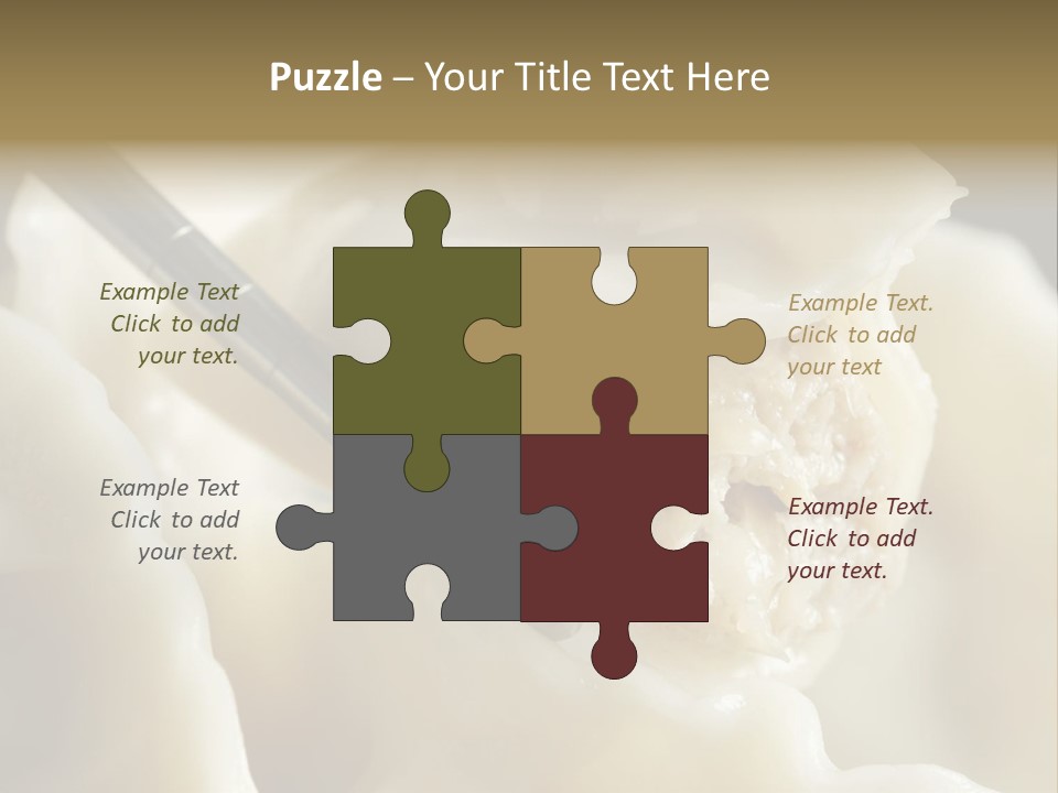 Plate Gourmet Vegetables PowerPoint Template