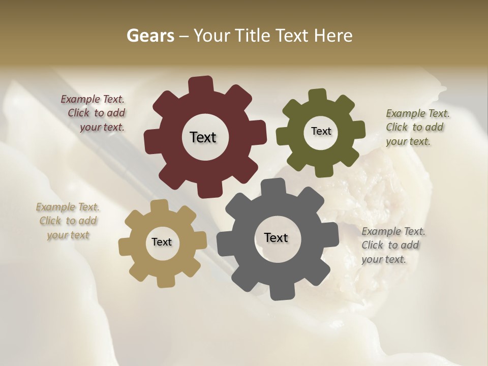 Plate Gourmet Vegetables PowerPoint Template