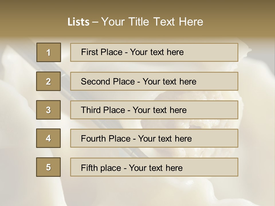 Plate Gourmet Vegetables PowerPoint Template