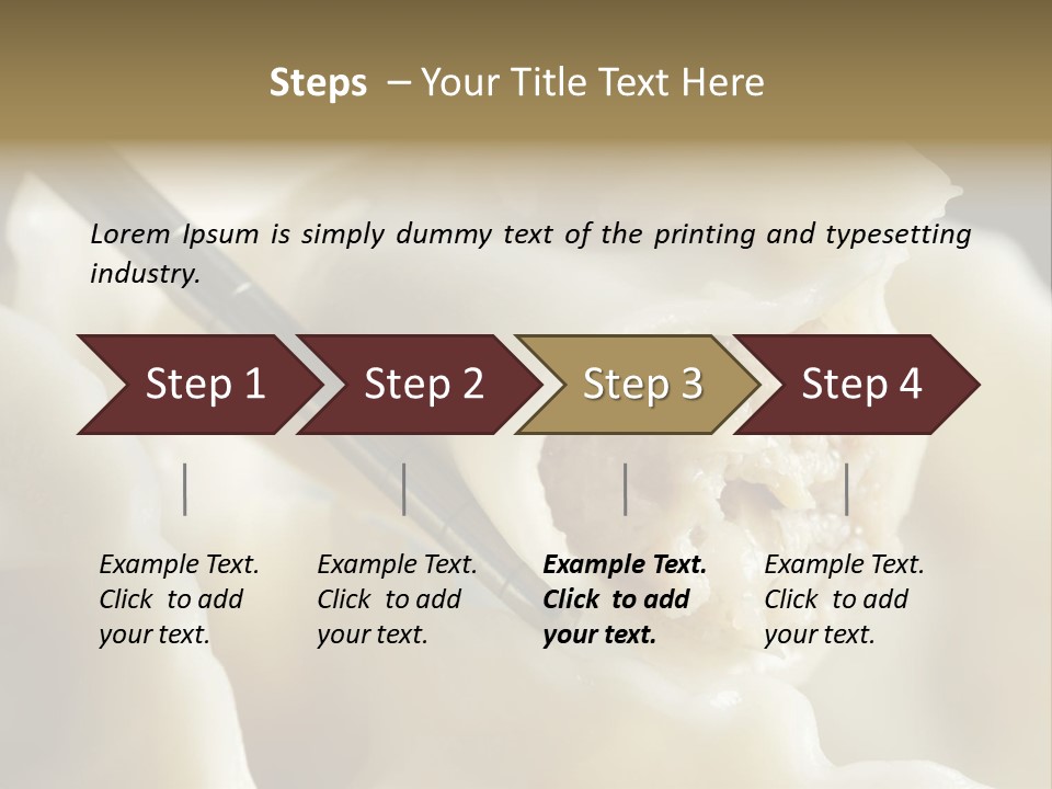 Plate Gourmet Vegetables PowerPoint Template
