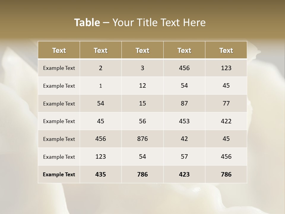 Plate Gourmet Vegetables PowerPoint Template