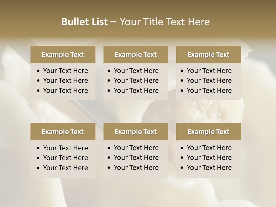 Plate Gourmet Vegetables PowerPoint Template