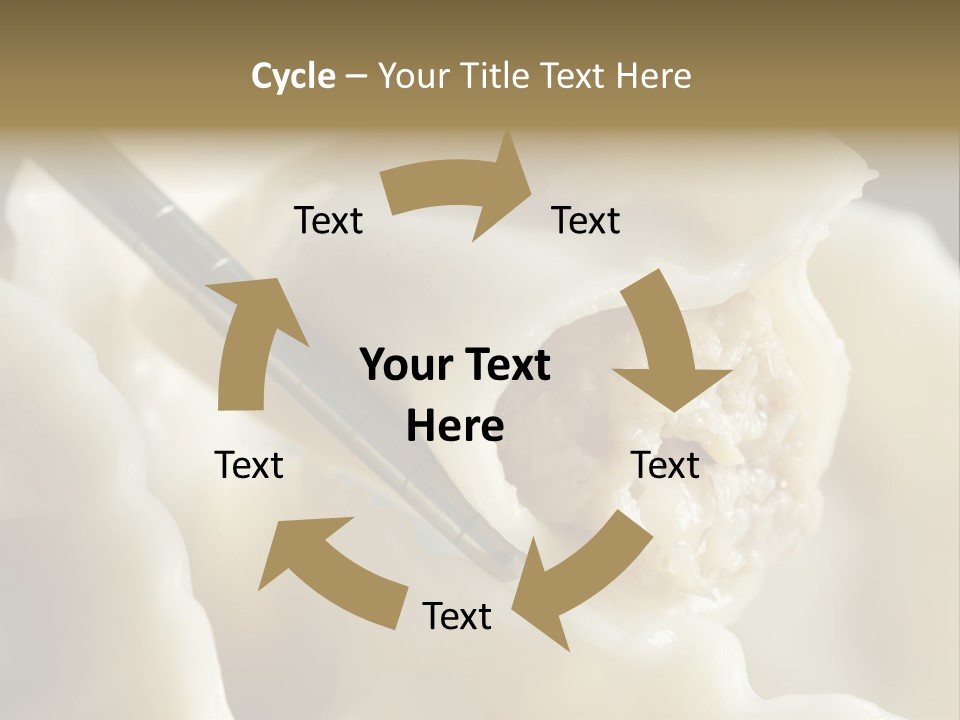 Plate Gourmet Vegetables PowerPoint Template