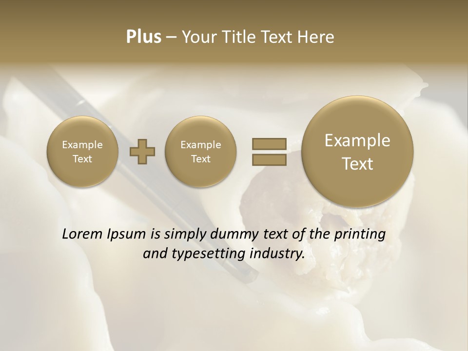 Plate Gourmet Vegetables PowerPoint Template