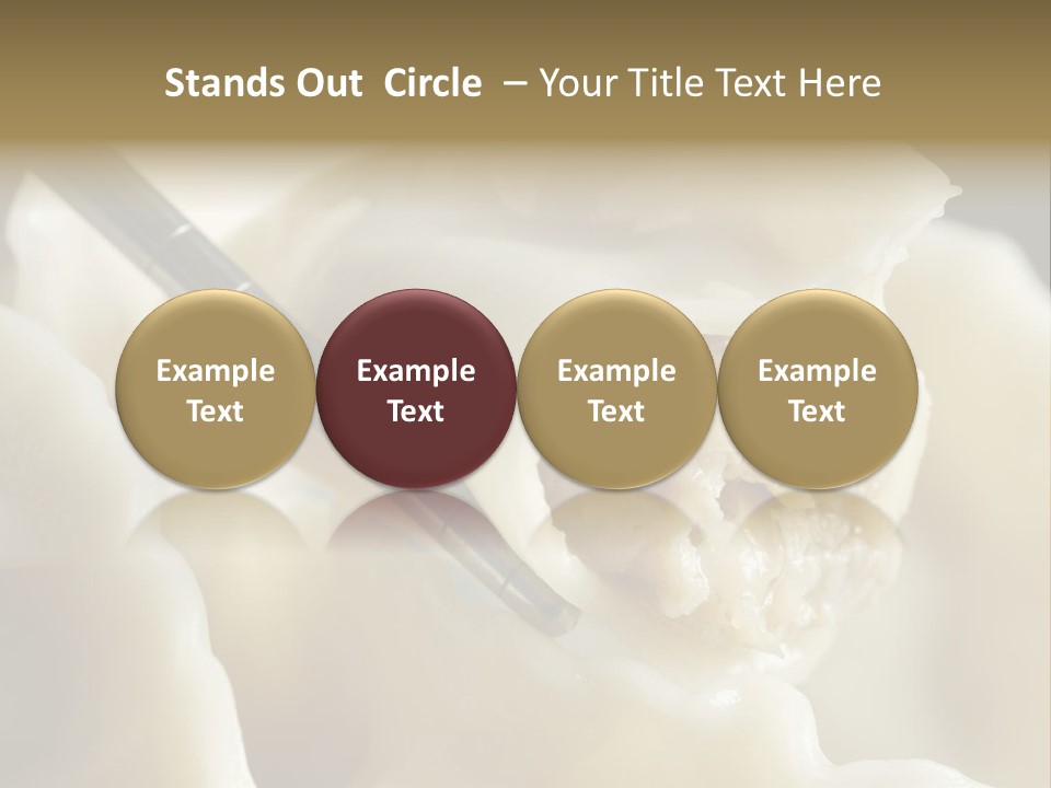 Plate Gourmet Vegetables PowerPoint Template