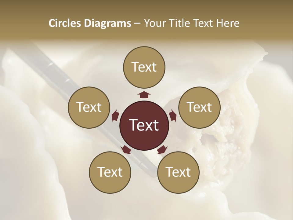 Plate Gourmet Vegetables PowerPoint Template