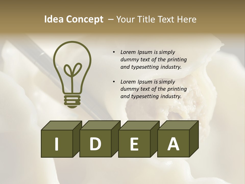 Plate Gourmet Vegetables PowerPoint Template