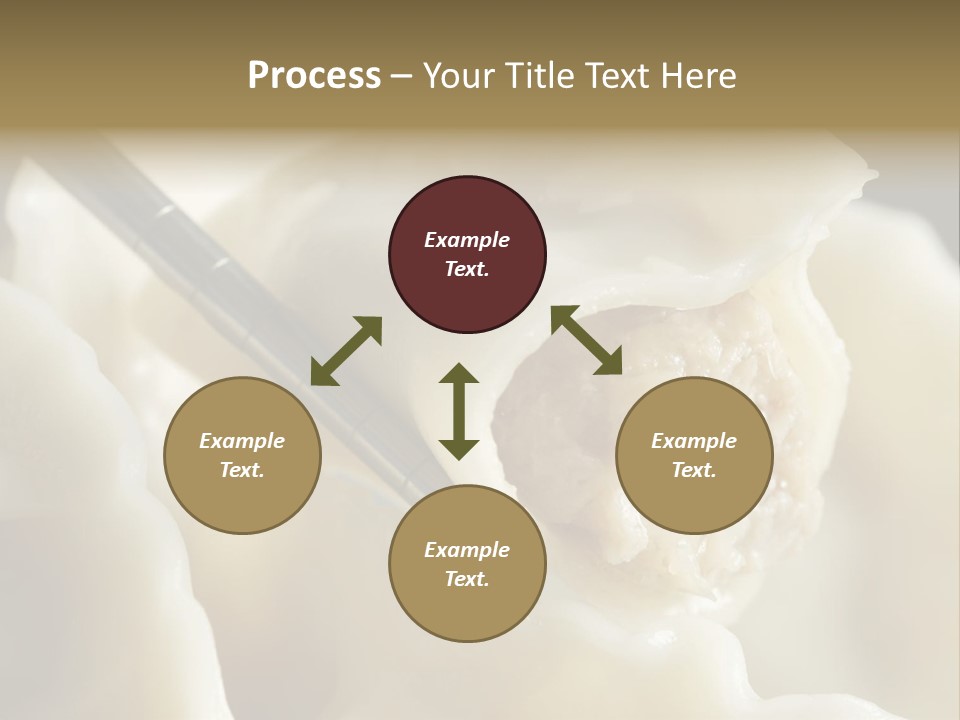 Plate Gourmet Vegetables PowerPoint Template