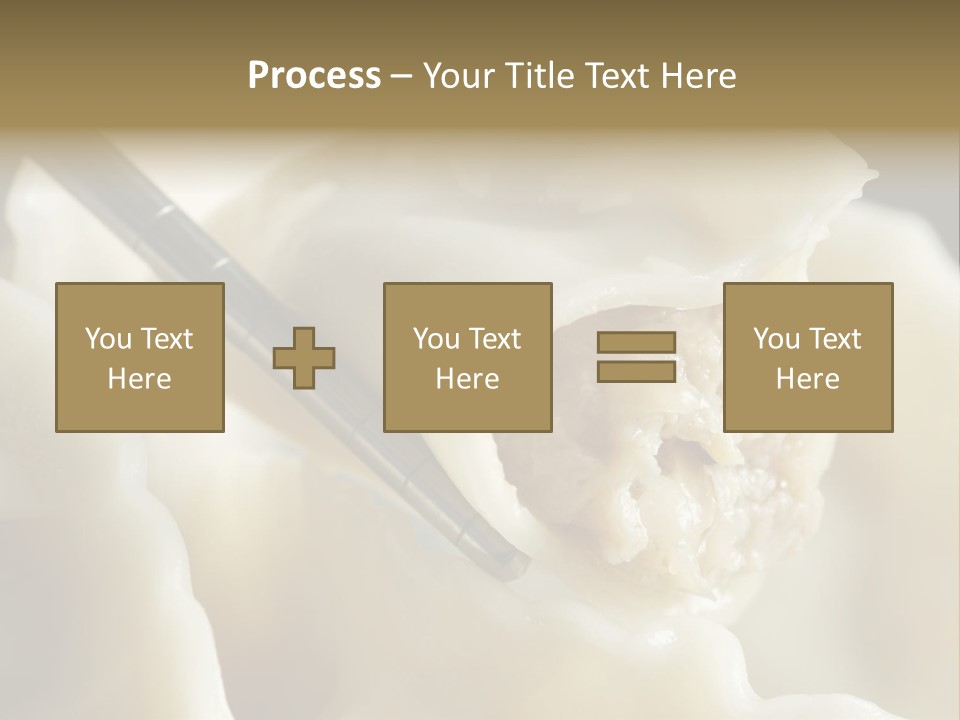 Plate Gourmet Vegetables PowerPoint Template