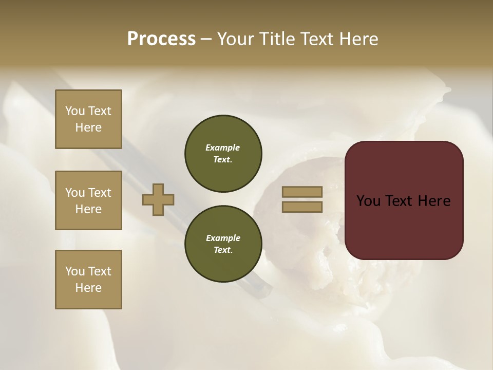 Plate Gourmet Vegetables PowerPoint Template