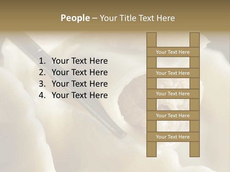 Plate Gourmet Vegetables PowerPoint Template