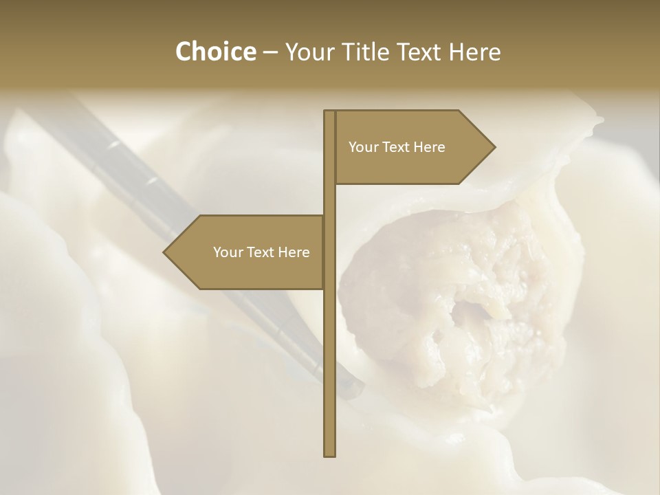 Plate Gourmet Vegetables PowerPoint Template