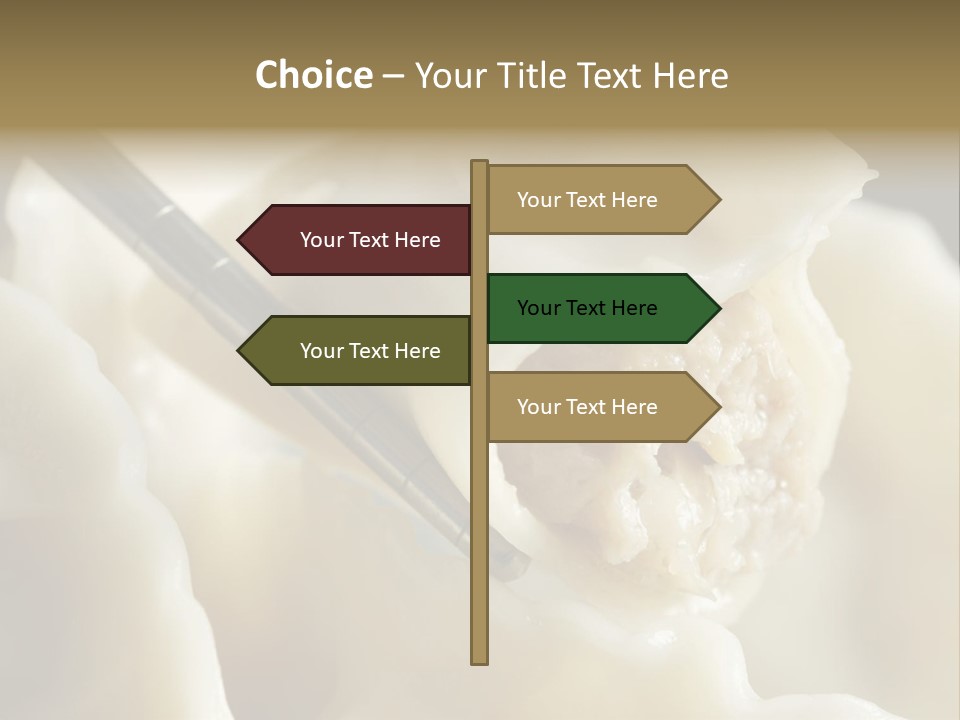 Plate Gourmet Vegetables PowerPoint Template