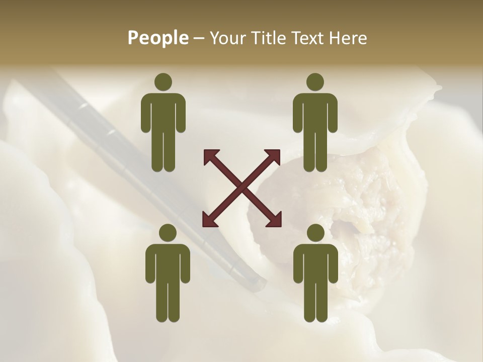 Plate Gourmet Vegetables PowerPoint Template