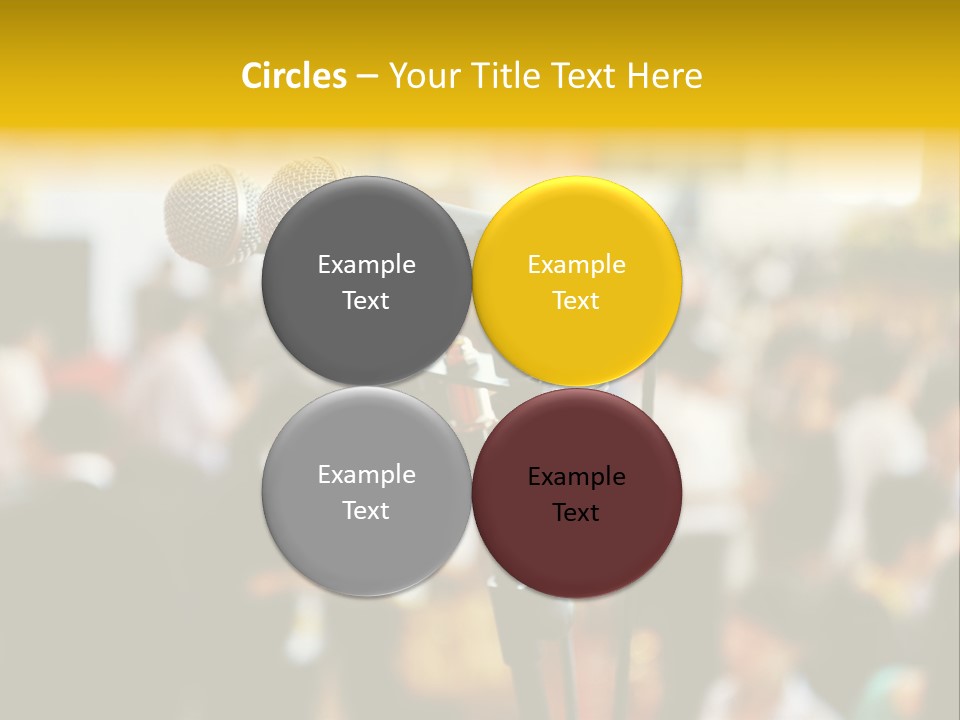 Scene People Center PowerPoint Template