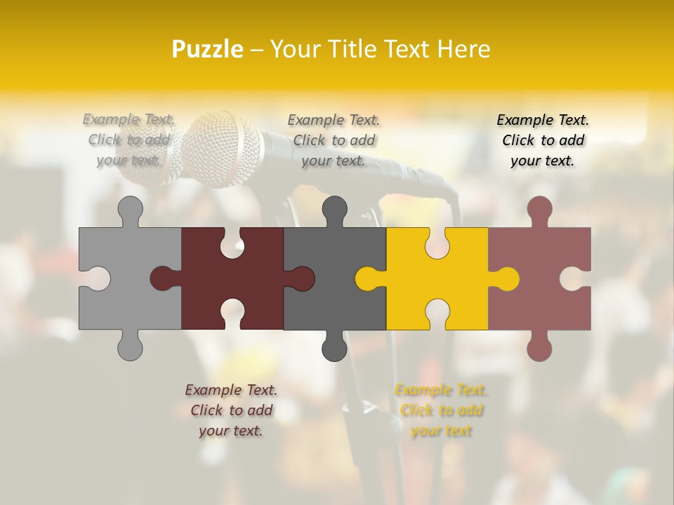 Scene People Center PowerPoint Template