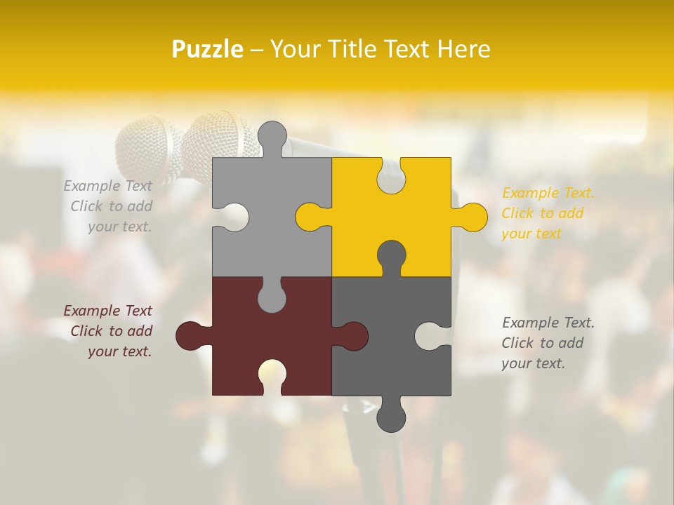 Scene People Center PowerPoint Template