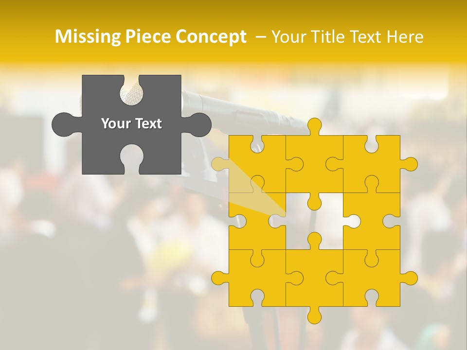 Scene People Center PowerPoint Template