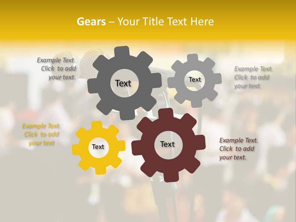 Scene People Center PowerPoint Template