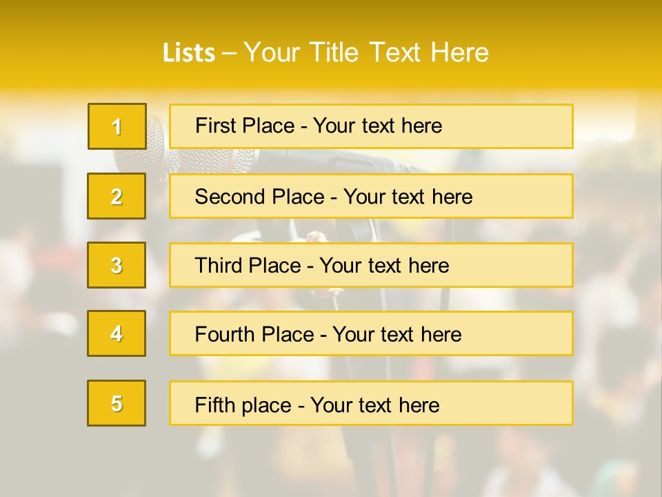 Scene People Center PowerPoint Template