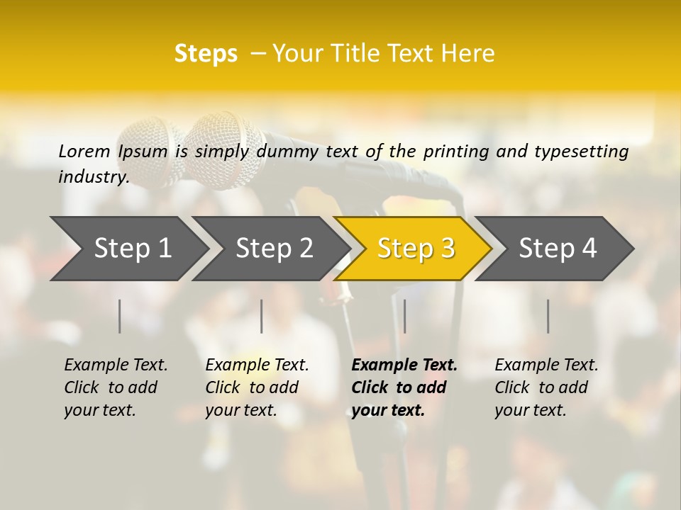 Scene People Center PowerPoint Template