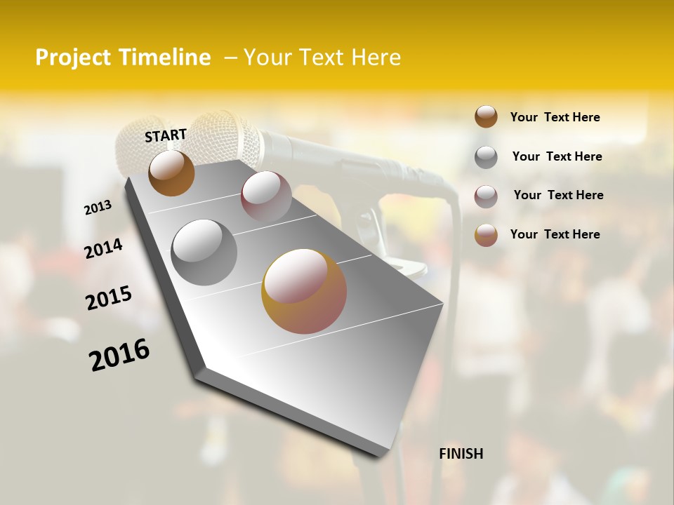 Scene People Center PowerPoint Template