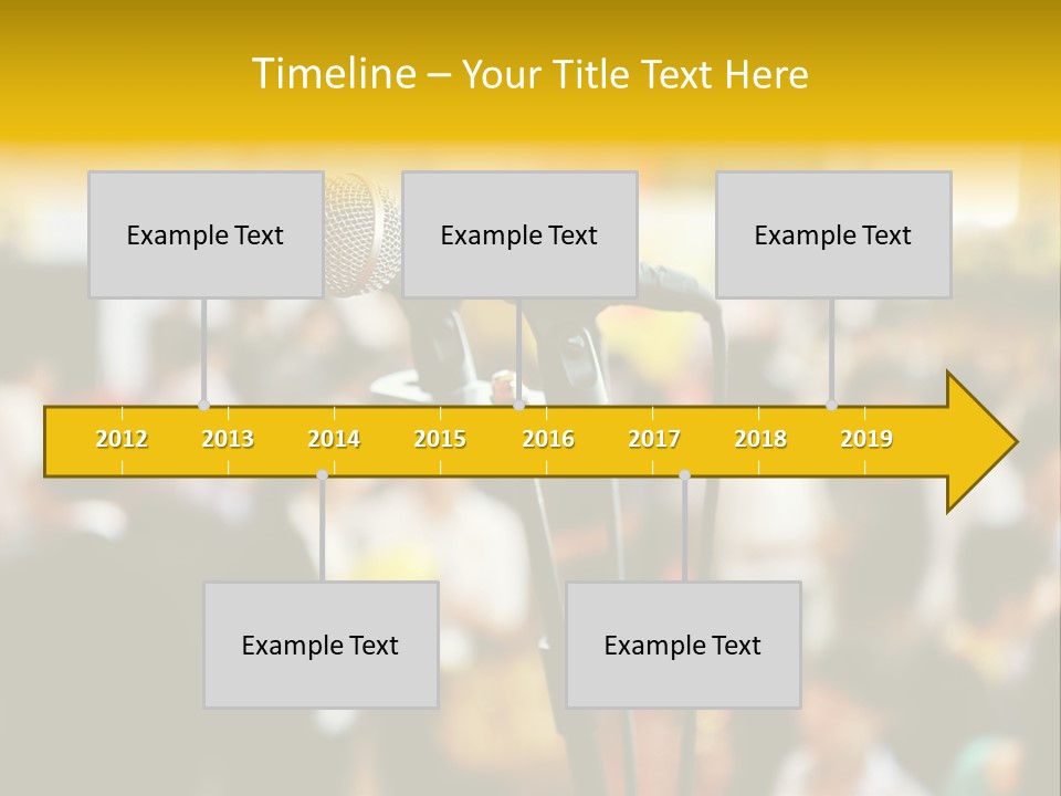 Scene People Center PowerPoint Template