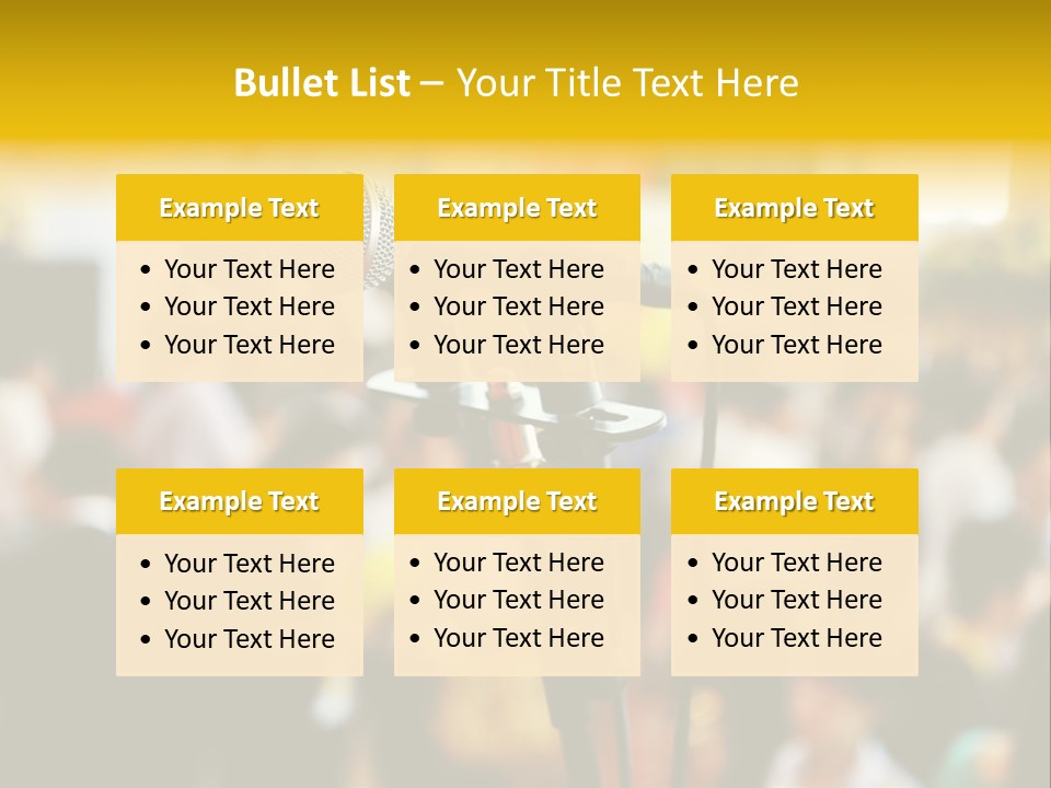Scene People Center PowerPoint Template