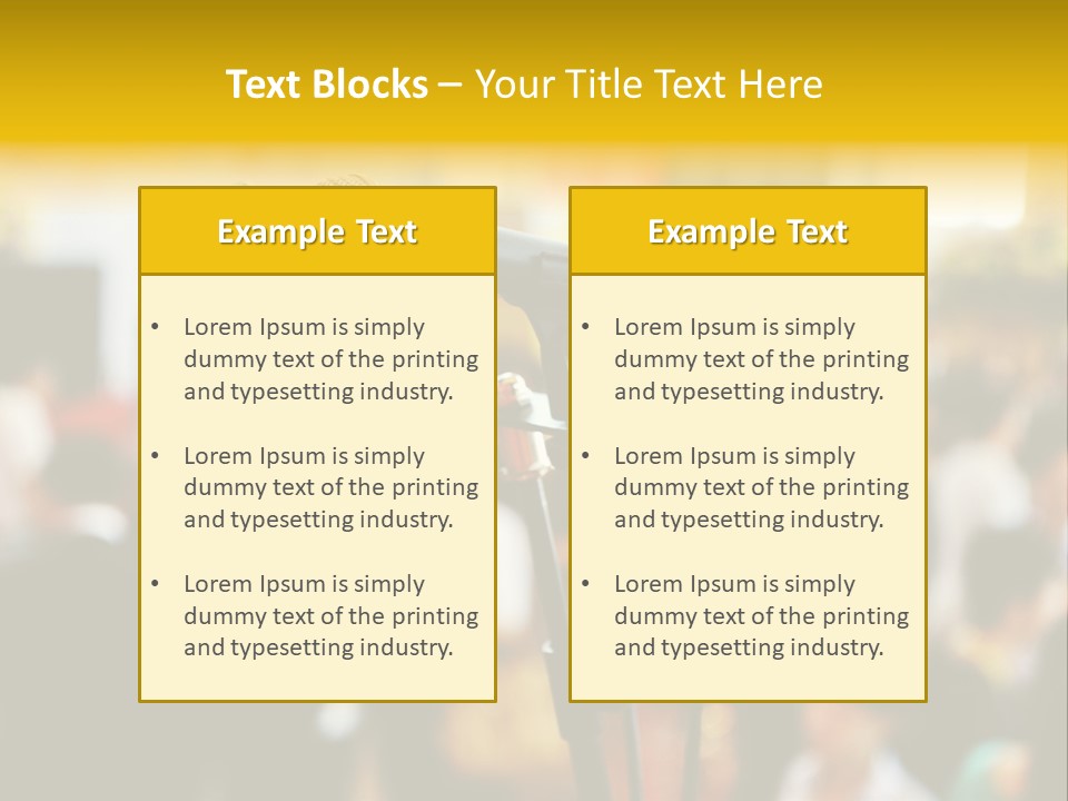 Scene People Center PowerPoint Template