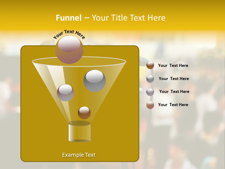 Scene People Center PowerPoint Template