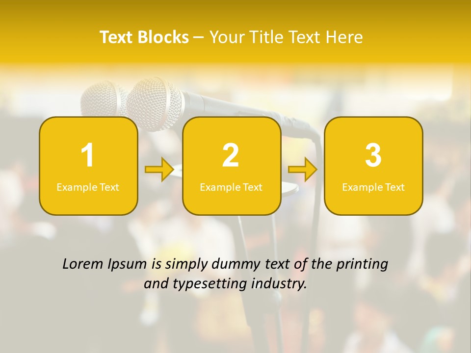 Scene People Center PowerPoint Template