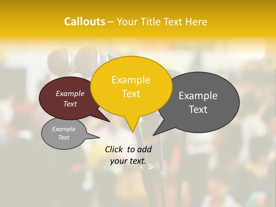 Scene People Center PowerPoint Template