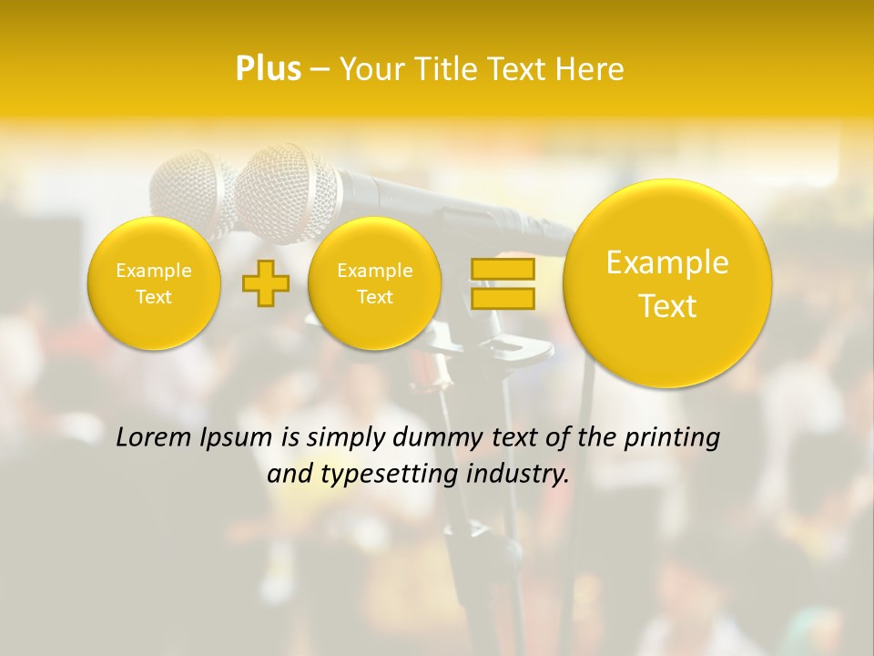 Scene People Center PowerPoint Template