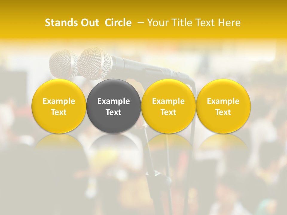 Scene People Center PowerPoint Template