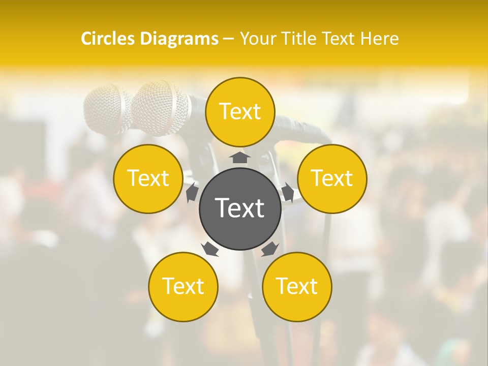 Scene People Center PowerPoint Template
