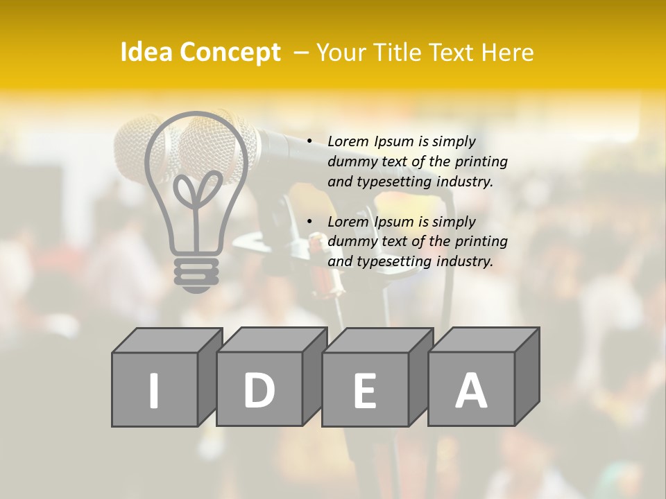 Scene People Center PowerPoint Template
