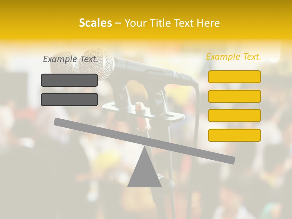 Scene People Center PowerPoint Template