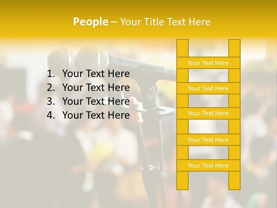 Scene People Center PowerPoint Template
