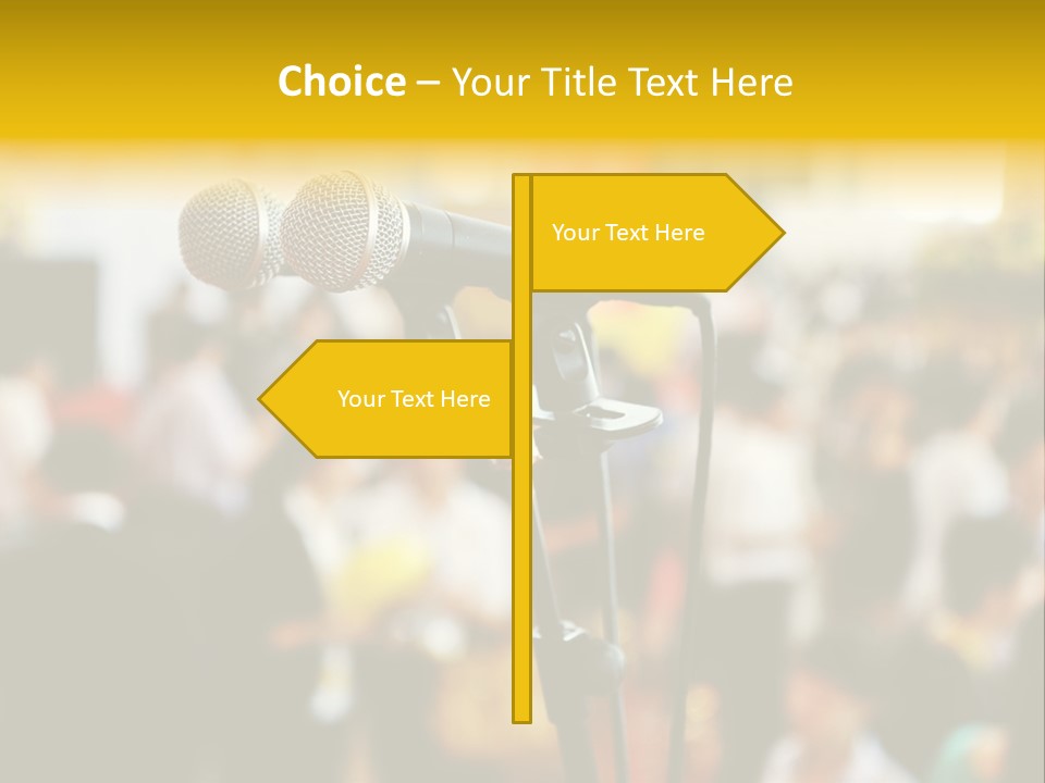 Scene People Center PowerPoint Template