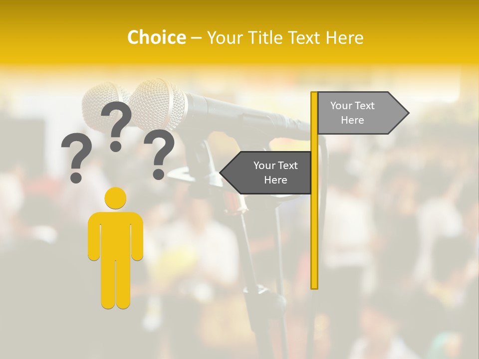 Scene People Center PowerPoint Template