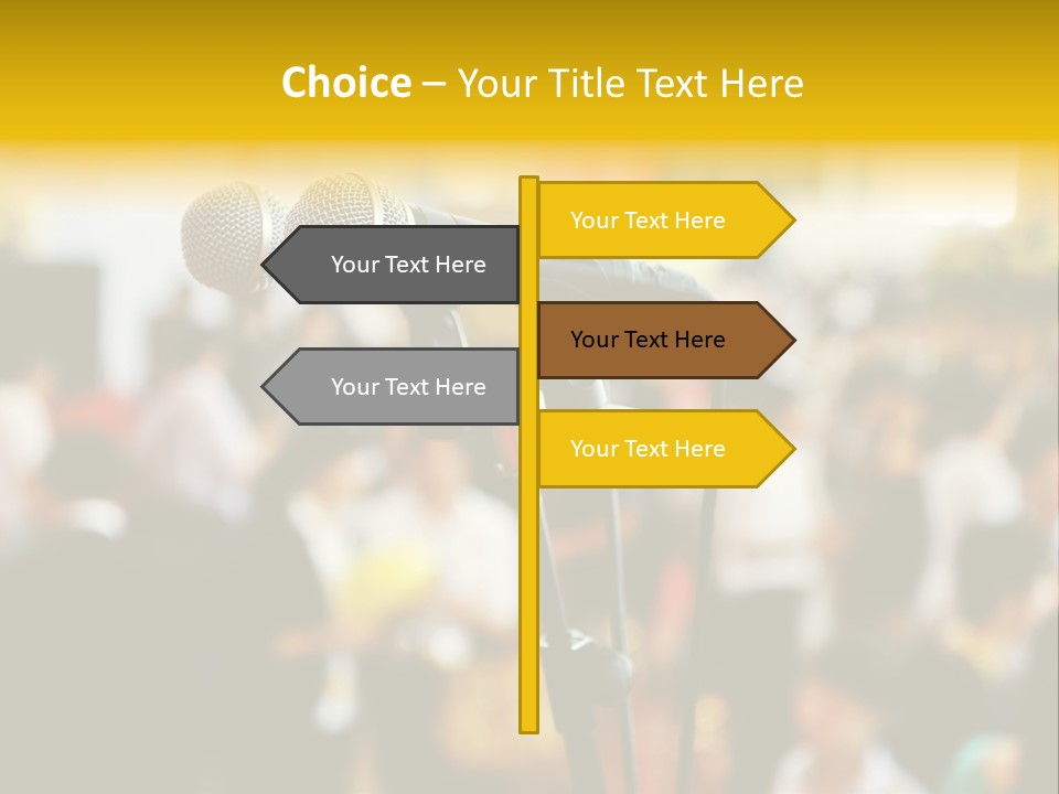 Scene People Center PowerPoint Template