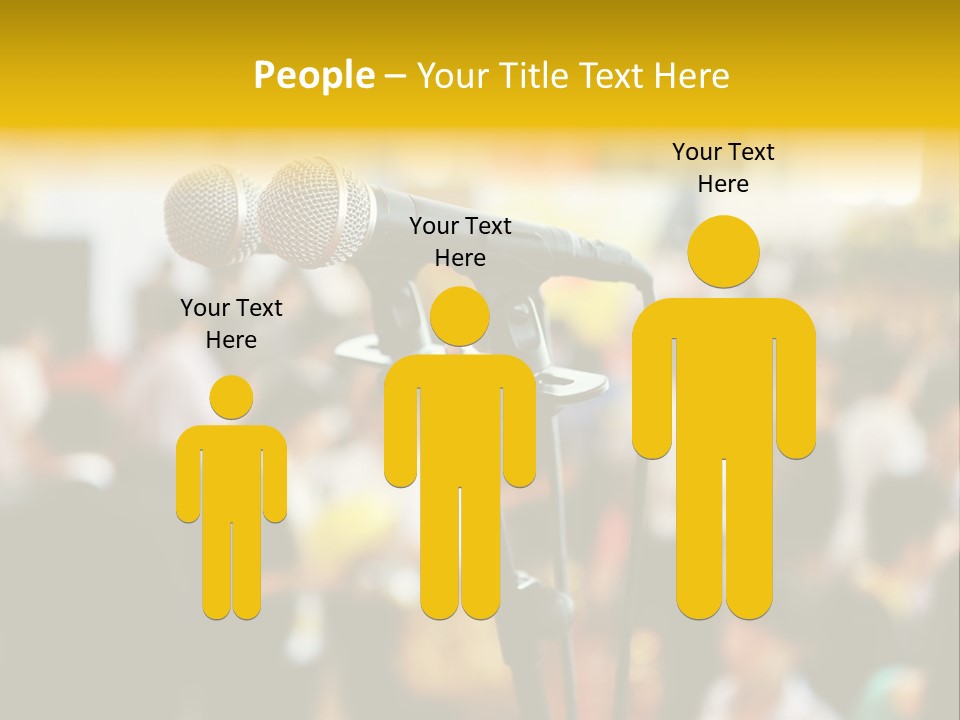 Scene People Center PowerPoint Template