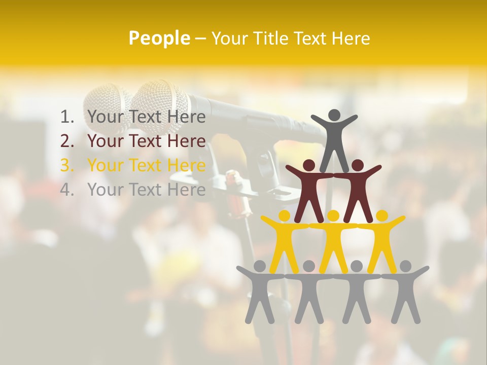 Scene People Center PowerPoint Template