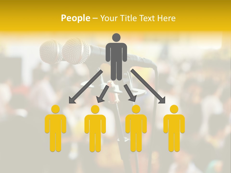 Scene People Center PowerPoint Template